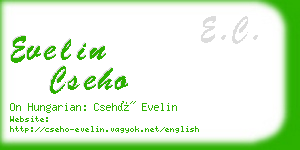 evelin cseho business card